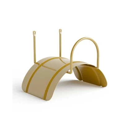 Image of Livlig53 LIVLIG Hose Holder Wall, Garden Hanger Made of Steel, for Hoses 1/2 up to 30m, Color: Gold
