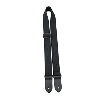 Image of Perri&#039;s Leathers CWS15 6897 Cotton Ukulele Straps Guitar Strap, Black