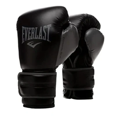 Image of Everlast Unisex Power Training Boxing Gloves Black 12oz