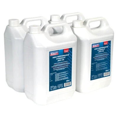 Image of Sealey Hydraulic Jack Oil 5L Pack of 4