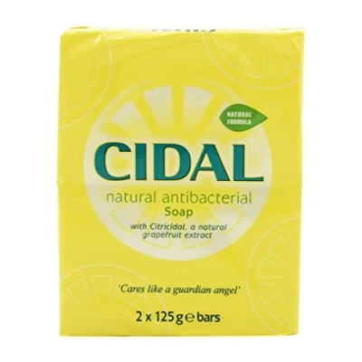 Image of Cidal Natural Antibacterial Soap Twin Pack 125g.