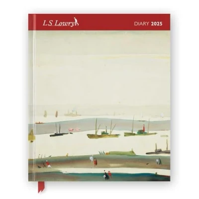 Image of L.S. Lowry 2025 Desk Diary Planner Week to View, Illustrated throughout