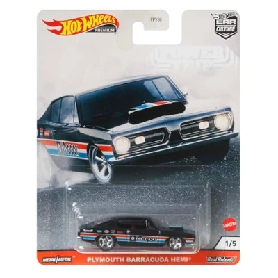 Image of Hot Wheels &#039;68 Hemi Barracuda Vehicle Premium Collection of Car Culture Favorites