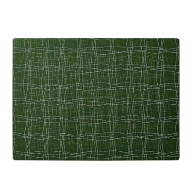 Image of APS 60585 Place Mat Washable Stain Resistant and Non Slip 45 x 33 cm Silicone Dark Green