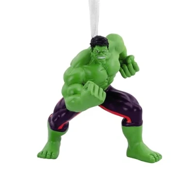 Image of Hallmark The Hulk Ornament, MARVEL Avengers Tree Decoration, Disney Hanging Christmas Gifts for