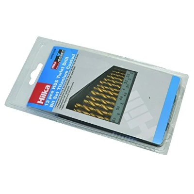 Image of Hilka 49707013 Titanium Coated HSS Drill Bit Set (13 Piece)
