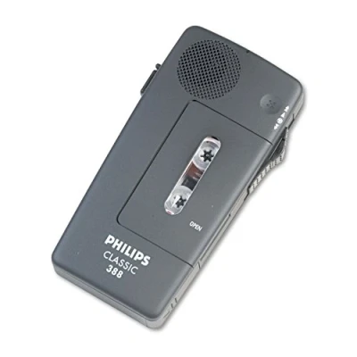 Image of Philips Black Pocket Memo Voice Activated Dictation Recorder LFH0388