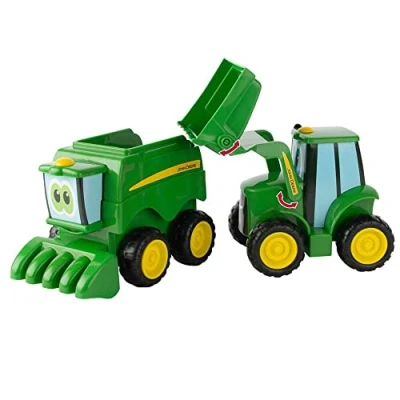 Image of John Deere 736 47193 Farmin Friends Johnny &amp; Corey Combine, Green