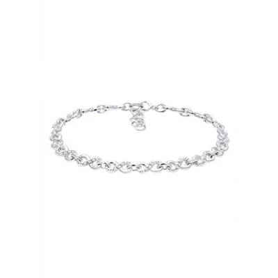 Image of Elli Bracelet infinity Crystals 925 Sterling Silver