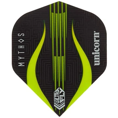 Image of Unicorn UltraFly Dart Flights Mythos Minotaur Lime Design Ultra Durable 100 Micron Polyester PET Big Wing Shape