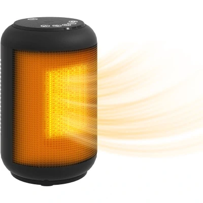 Image of HOMCOM Ceramic Electric Heater, 1500W Fan Space Black