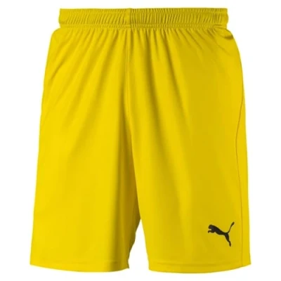 Image of PUMJV#Puma Men LIGA Shorts Core Training Cyber Yellow Puma Black, S
