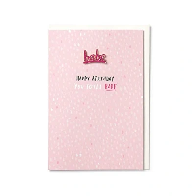 Image of Hotchpotch Happy Birthday You Total Babe Card with Enamel &#039;Babe&#039; Pin Badge Greetings
