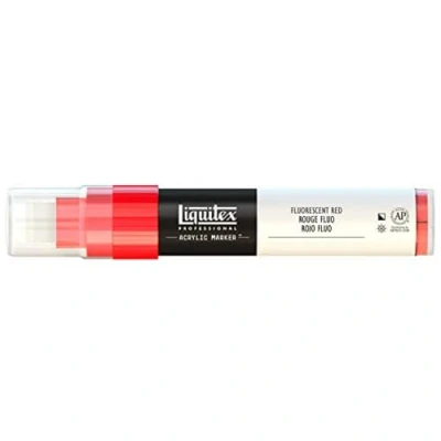 Image of Liquitex Professional Paint Marker with 8 15 mm Wide Nib Fluorescent Red