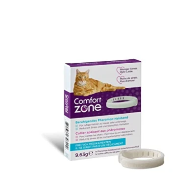 Image of Pheromone Calming Collar for Cats Helps Them Feel Safe and Satisfied, Be Calm Reduce Stress, Anxiety Unwanted Behavior, Pack with a