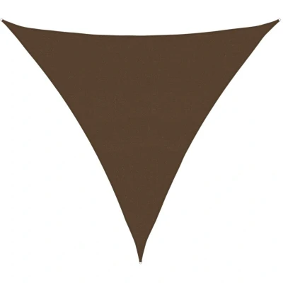Image of vidaXL Sunshade Sail 160 g/m² Brown 5x5x5 m HDPE