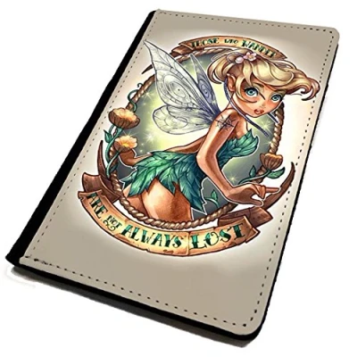 Image of Tattoo Tinkerbell Inspired. Passport Cover/Holder. Travel protection for your Passport. Cartoon Princess