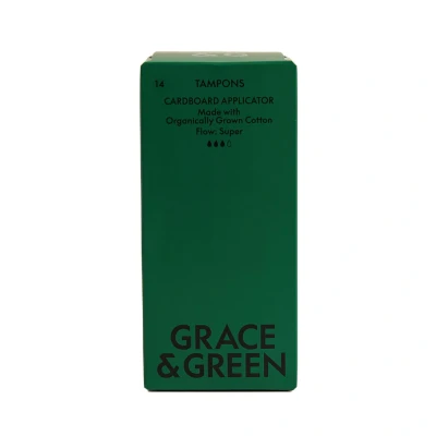 Image of Grace &amp; Green Applicator Tampons Super 14 units