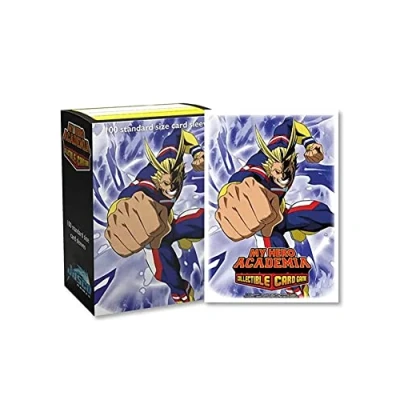 Image of Dragon Shield My Hero Academia Sleeves: Matte All Might Punch, 100 pcs, Polypropylene (PP), Standard Size