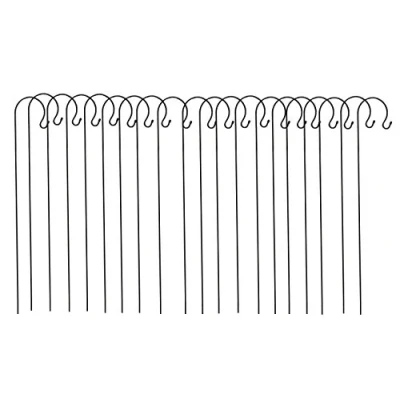 Image of Selections 20 x Shepherd&#039;s Crook Hook Stand for Bird Feeders &amp; Candle Lanterns (1.2m)