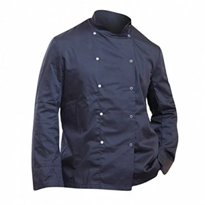 Image of Dennys Mens Economy Long Sleeve Chefs Jacket/Chefswear (L) (Black)