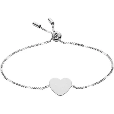 Image of Fossil Bracelet for Women Vintage Iconic, Min. Inner Length: 165mm Silver Stainless Steel Bracelet, JF03329040