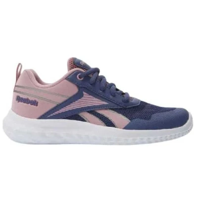 Image of Reebok RUSH Runner 5 Unisex Road running shoes for kids, Size: 4, Twilightpurple/dusty rose/footwear white Imitation leather/ textile