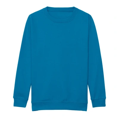 Image of AWDis Boy&#039;s Kids Sweatshirt , Blue (Sapphire Blue), X Small