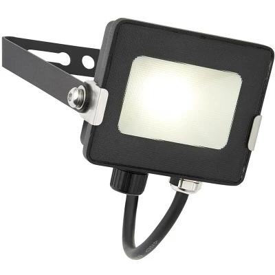 Image of Saxby 91860 Salde Matt Black IP65 Outdoor 10W Cool White LED Floodlight