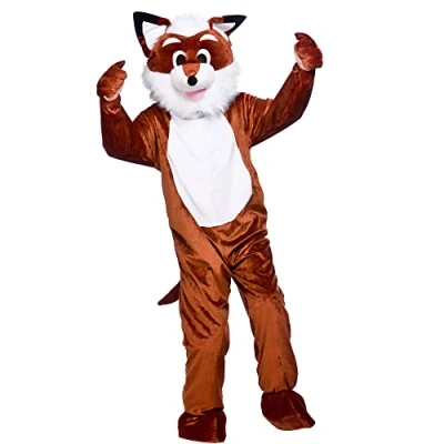 Image of (O) Adult Deluxe Mini Mascot Costume for Animals Creatures Fancy Dress Mens Ladies