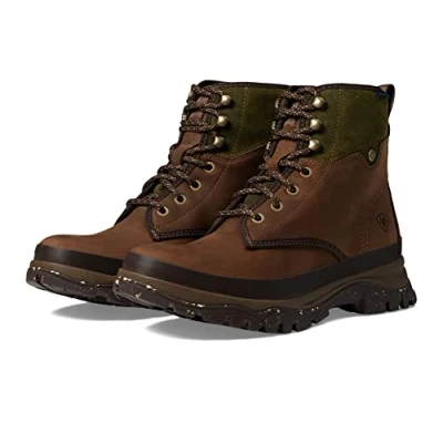Image of ARIAT Womens Moresby Waterproof Boots Boot Oily Distressed Brown Olive Lightweight