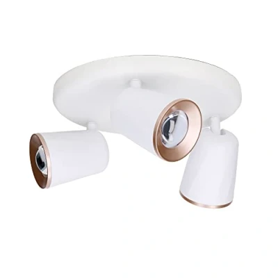 Image of Adri LED Triple Cluster Spotlight White Matt Copper 2430lm 3000K