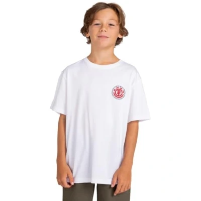 Image of Element SEAL Youth Print Tshirt for kids, Size: 8y, Optic white