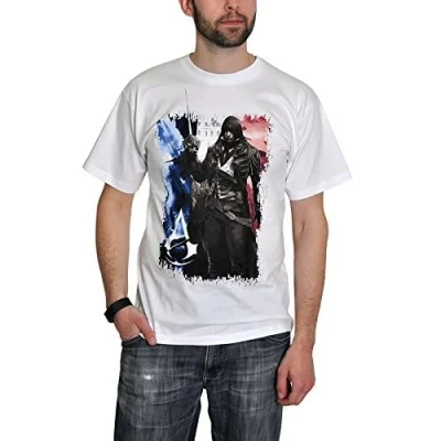 Image of ABYstyle Assassin&#039;s Creed Tshirt AC5 Flag Men White (XS)