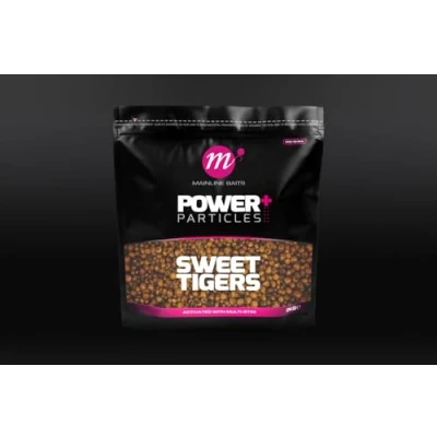 Image of Mainline Baits Power+ Particles Sweet Tigers 2kg, Carp Fishing Bait, Particle Loose Feed, Spod Mix, Natural Attractors, Multi Stim Liquid Additive, Code M37022.