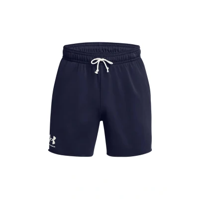 Image of Under Armour UA Rival Terry 6in Short Midnight Navy / Onyx White MD