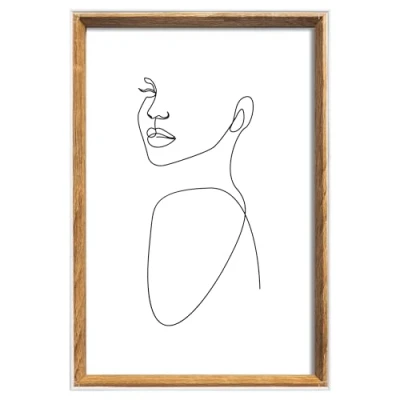 Image of walther design Silhouette Picture Frame, Natural, 18 x 24 cm