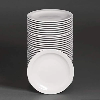 Image of Athena Hotelware S752 Narrow Rimmed Plates, 20 (Pack of 36)