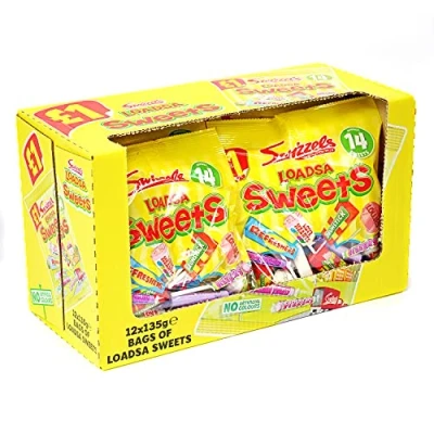 Image of Swizzels Loadsa Sweets Bag (Bulk Box of 12, 135g Bags), Bulk