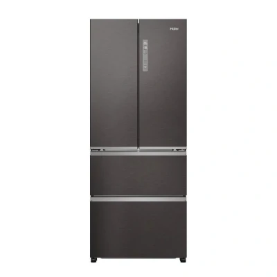 Image of Haier HFR3718ENMD 70cm 60/40 Total No Frost Fridge Freezer Dark Inox