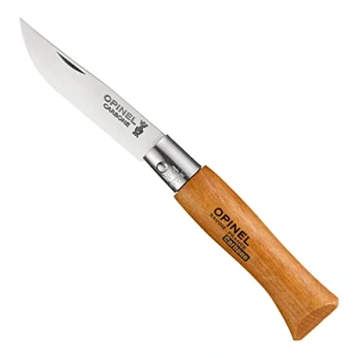 Image of Opinel Non Locking Carbon Steel Blade No.4 Beech Beech, 5 cm