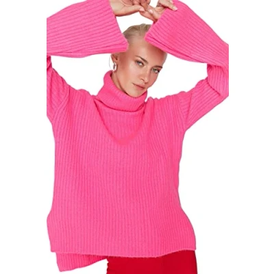 Image of Trendyol Sweater Pink Oversize