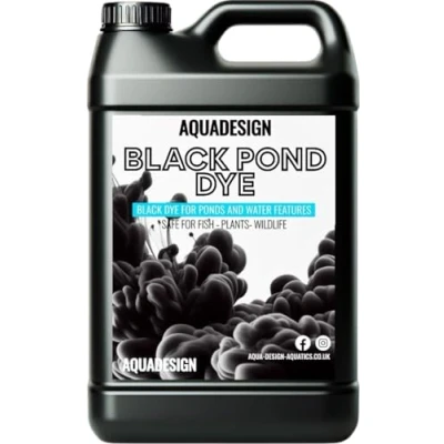 Image of AquaDesign BLACK Liquid Pond Dye 5000ml For Ponds And Water Features TREATS 25,000L