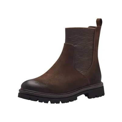 Image of MARCO TOZZI Women&#039;s 2 25416 43 Chelsea Boot, Cafe Nubuck, 3.5 UK