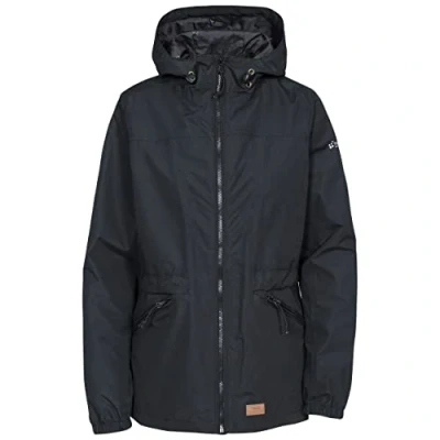 Image of Trespass Women Cruella Waterproof Rain/Outdoor Jacket with Hood Black, X Small