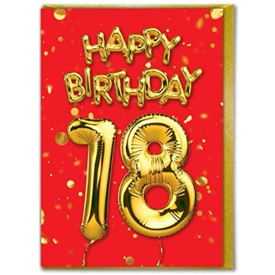 Image of Brainbox Candy 18th Birthday Card For Son Daughter Grandson Grandaughter Friend