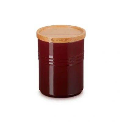 Image of Le Creuset Garnet Stoneware Medium Storage Jar