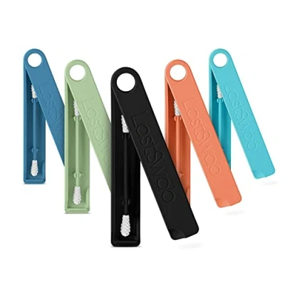 Image of LastSwab® Reusable Buds Swabs for Ear Cleaning The Sustainable and Sanitary Alternative to Single Use Q Tips Zero Waste Easy Clean Comes with a Convenient Travel Case Holder