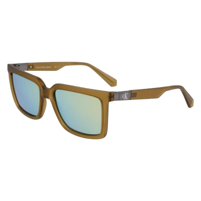 Image of Sunglasses Calvin klein Ckj23659s col. 309 Unisex Squadrata Verde