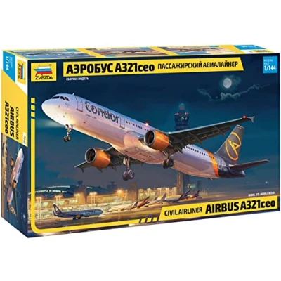 Image of Zvezda 7040 Airbus Model kit, White, Grey, Black, Yellow